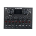V8 Plus Live Sound Card with Audio Cable USB Cable BT Accompaniment Sound Effects Universal for Phone Computer