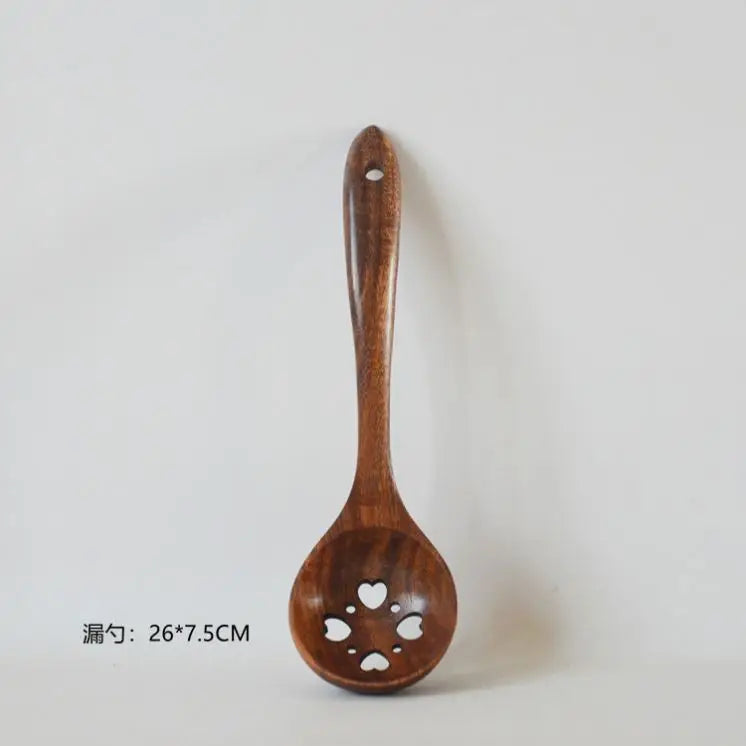 Mutoulao Low Price Wooden Kitchen Rack with Wood Hand Grip and Various Specifications for Utensil Sets (Model MTL0368)