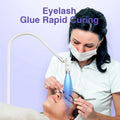 White LED UV Lamp for Eyelash Extensions Curing UV Lash Glue 6W 405nm Clip on Desktop LED Lash Lamp with Clamp
