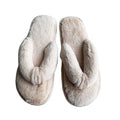 Big Sizes Slippers for Women Men Customized Private Label Comfortable Fluffy Indoor Outdoor House Shoes Pure Color Slippers