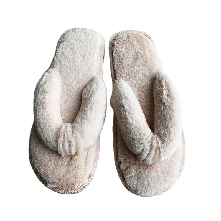 Big Sizes Slippers for Women Men Customized Private Label Comfortable Fluffy Indoor Outdoor House Shoes Pure Color Slippers