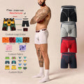 Wholesale Custom Breathable Jacquard Briefs Boxer Par Hombr 95 Modal 5 Spandex Men's Underwear Boxer for Men