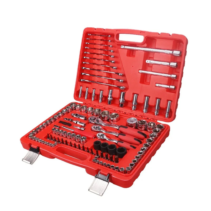 GATmatic Germany Standard Premium Tool Socket Set CR-V Material Polished Surface GS Certified Car Repair Tool Boxes