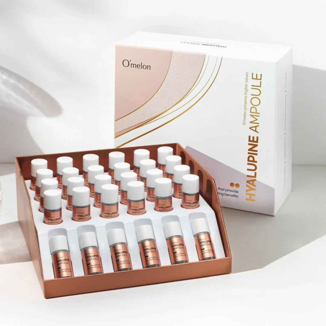 2025 Korean Cosmetic Omelon Hyalupine Ampoule Set Hyaluronic Acid Skin Care Serum for Strengthening Skin Barrier