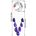 Diy Wholesale NATURAL BLACK Crystal Agate WIND CHIME for HOME DECORATION and GIFT
