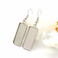 Factory Price Stainless Steel Rectangle Earring Base Clip Backs Kidney Ear Wire Loop Making Hook for Earring Findings Jewelry