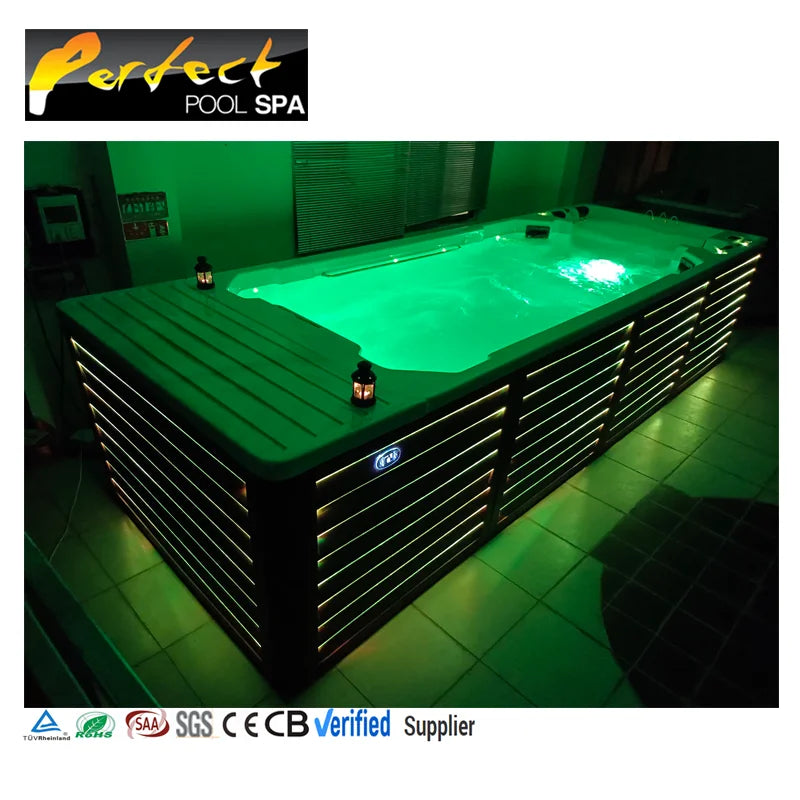 Hot Sale Luxurious and Gorgeous Prefabricated House Villa Swimspa Outdoor Swimming Pool Equipment