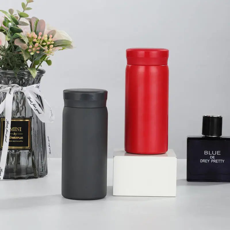 6oz Mini Pocket Vacuum Flask 304 Stainless Steel Insulated Coffee Cup Mini Thermos Cup Straight Cup Double Wall Thermos Flask