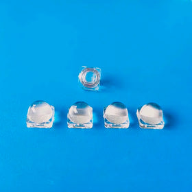 7.6mm SMD 3030 PMMA Aspheric Plano Convex Lens 45 60 90 Degree for LED Strip Light