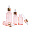 Wholesale Price Customized Color Logo Print Coloured 10 ml 30 ml Essential  Pink Hair Oil Bottles