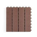 Balcony 300* 300 mm Outdoor Wood DIY Composite Pool Tiles WPC Interlocking Decking with Card Buckle Together