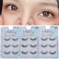 New Faux Mink Knot Free Cluster Lash Extension Handmade Black Cotton Stalk Self Application Diy 3D Segmented Reusable