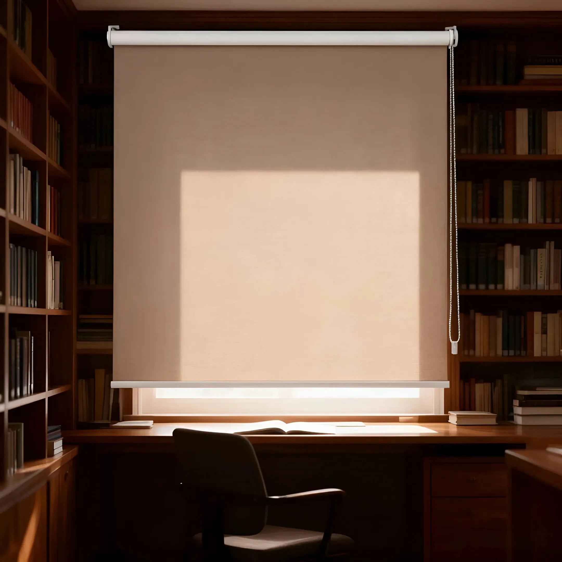 Modern Office Hand-Pulled Horizontal Shades Factory-Designed Spring Roller Shutter Blinds Full Shading Heat-Insulated Sunscreen