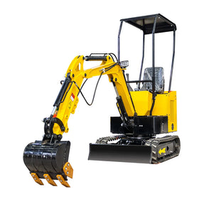 Boom Swing 1ton Mini Excavator Small Excavation Equipment Micro Digger for Construction Work