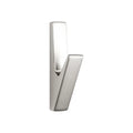 Modern Simple Style Heavy-Duty Matt Silver Zinc Alloy Wall Hooks Matt Brushing Wall Mounted Coat Hangers for Clothing