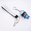 Spot Blank Sublimation Long Strip Key Chain Neoprene Custom Printed Wristband Key Chain Promotional Gift