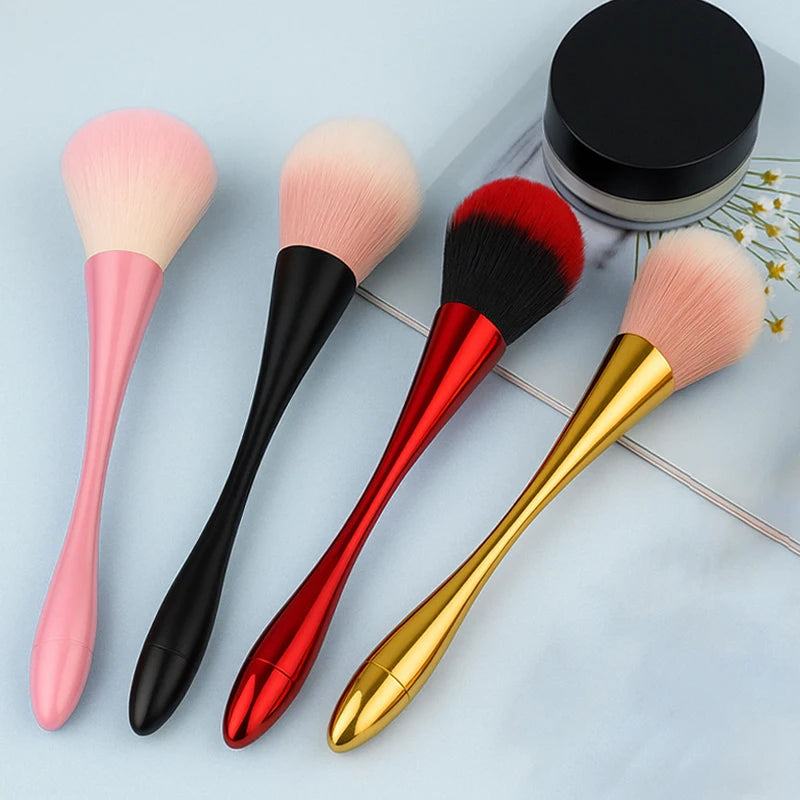 Customized Label Premium Powder Blush Loose Single Makeup Brush Small Waist Fluffy Fan