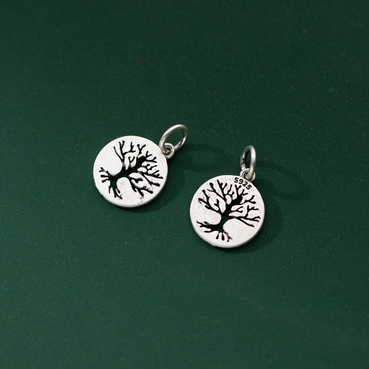 Hot Sale Leaf Charm Pendant 925 Sterling Silver Hollow Key Charm Pendant for Bracelet Necklace Making Accessories