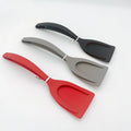 Wholesale Kitchen Cooking Tool Silicon Clamp Pancake Fried Egg French Toast Omelet Overturned 2 in 1 Spatula Tongs Non-Stick