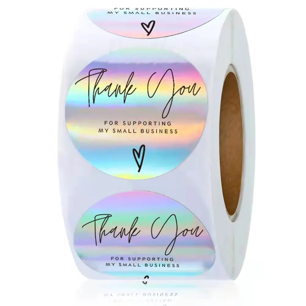 Custom Sticker Vinyl Die Cut Thank You Stickers Hologram Anime Stickers