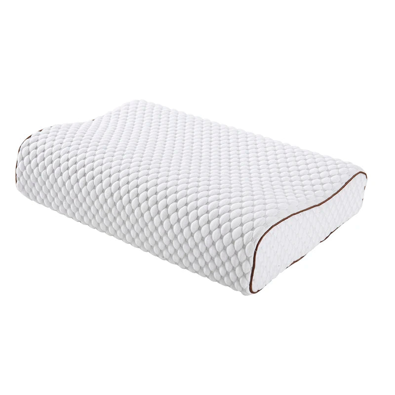 Memory Foam Neck Pillow Single Cervical Hotel Home Student High Low Wave Memory Pillow Bow-shaped Memory Foam Sleep Pillow