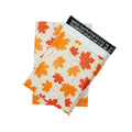 Wholesale Orange Maple Leaf Personalized Mailing Bags Custom Printed 100% Recycle Biodegradable Recycle Mail Catcher Bag