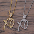 Cheap Alloy Men's Iced Letters Pendant Necklace Fashion Jewelry HIP HOP BLING BLING N344 MegaBDM