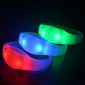 2025 Latest Model Stars Flashing Light up Remote Controllable LED Wristband Wrist Band 4LEDS RGB Bracelet