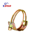 Tiger Clamps Spiral Double Bolt Clamps for CountercLockwise Helix Hoses Zinc Plated Carbon Steel Hose Clamp