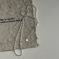 Dainty 2mm Rice Bead Chain 925 Sterling Silver Minimalist Necklace Perfect for Layering Stacking Jewelry