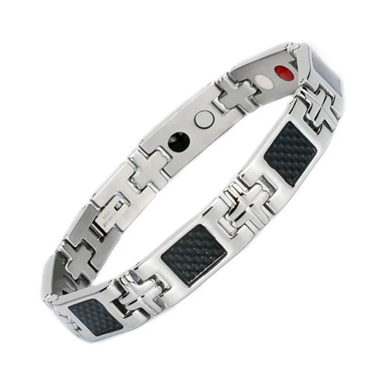 Wholesale Price Titanium Stainless Steel Healing Fir Bio Magnetic Women Energy Bracelet