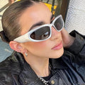 Custom logo Fashion Futuristic Steampunk UV400 Women Men Sun Glasses Punk Sports Y2k Designer Sunglasses 2025