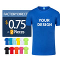 Blank O-Neck Men 100% Polyester Quick Dry T Shirt for Men Print Customize Logo T Shirts Custom Printing