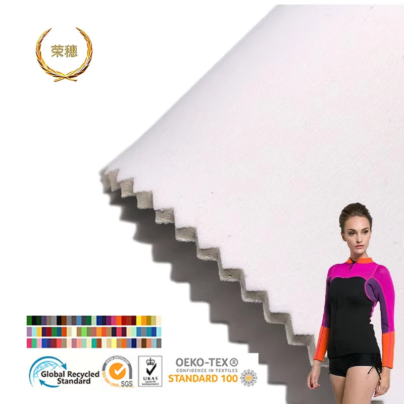 Custom Wholesale Double Layer 50D Superfine Milk Filament Composite SBR Neoprene Scuba Fabric Yamamoto Neoprene Fabric