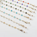 Cross Border Coloful Face Masking Chain With Jewelry and  Gold Glasses Chain  Chain for Jewelry Making Necklace