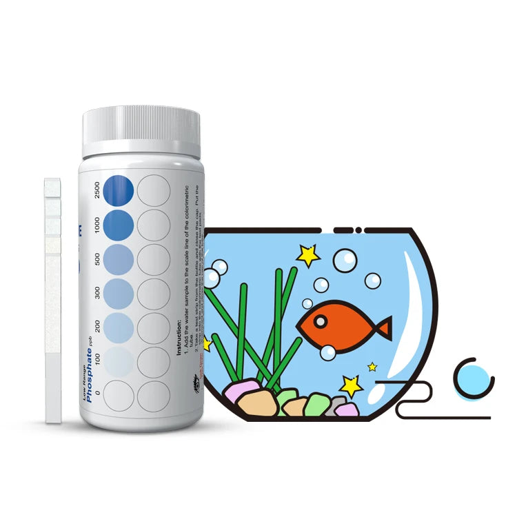 Phosphate test Strips for Aquariums Swimming Pool 0-2500ppb