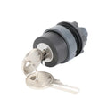 HNARL New 3-speed Self-locking Stay Put 22mm Black Plastic Schneider Key Switch Head ZB5AG3C