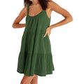 Loose Night Dress Women Cotton Sleeveless O Neck Sleepwear Solid Backless Homewear Female Summer Casual Woman Dresses