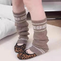 Women's Leg Warmers Knit Y2k Long Socks Boho Knee Warmers