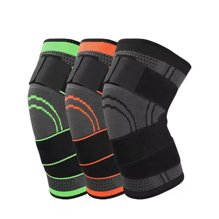 New Arrivals 3D Knitted Elastic Nylon Sports Knee Brace Neoprene Compression Knee Support Sleeve Protective Pads Elbow Knee Pads