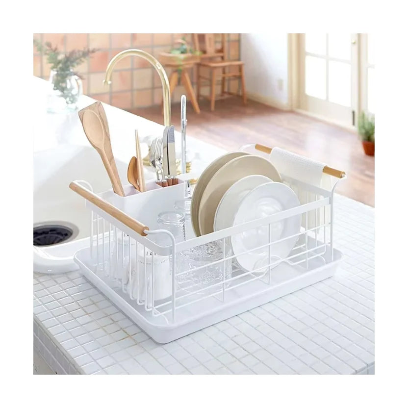 Modern Design Expandable Storage Sink Shelf Stainless Steel Soap Sponge Drain Rack Durable Single Tier for Kitchen Dish Drying