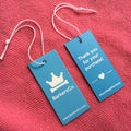 Fashionable Navy Blue Paper Hangtagwaterproof Thick Paper Swing Tag for Swimwear