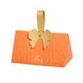Triangle Wedding Candy Gift Box Chocolate Packaging Paper Boxes Hot Stamping Ribbon Decoration Party