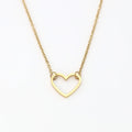 Stainless Steel 14k Gold Filled Small Cross Heart Choker Pendant Necklace Charm Chain Necklace Women Jewelry