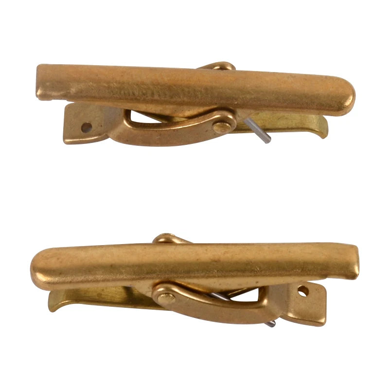 Manufacturer Custom Brass Tie Clip Set Metal Men Cuff Links and Tie Clip for Sale