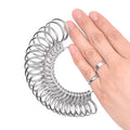 Factory Price Ring Sizer US/EU/UK/JP/HK Finger Ruler Size  Metal Meter Gauge Tools Measure Size for Jewelry Measuring Tools