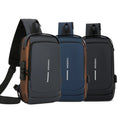 DAYGOS Mens Cheap Lightweight PU Fashion Customized Leisure Anti-Theft Waterproof Sling Bags for Men Chest Rig Bag