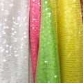 Latest Nude 5cm Sequins Haute Couture Sheer Sequin Dress Lace Fabric