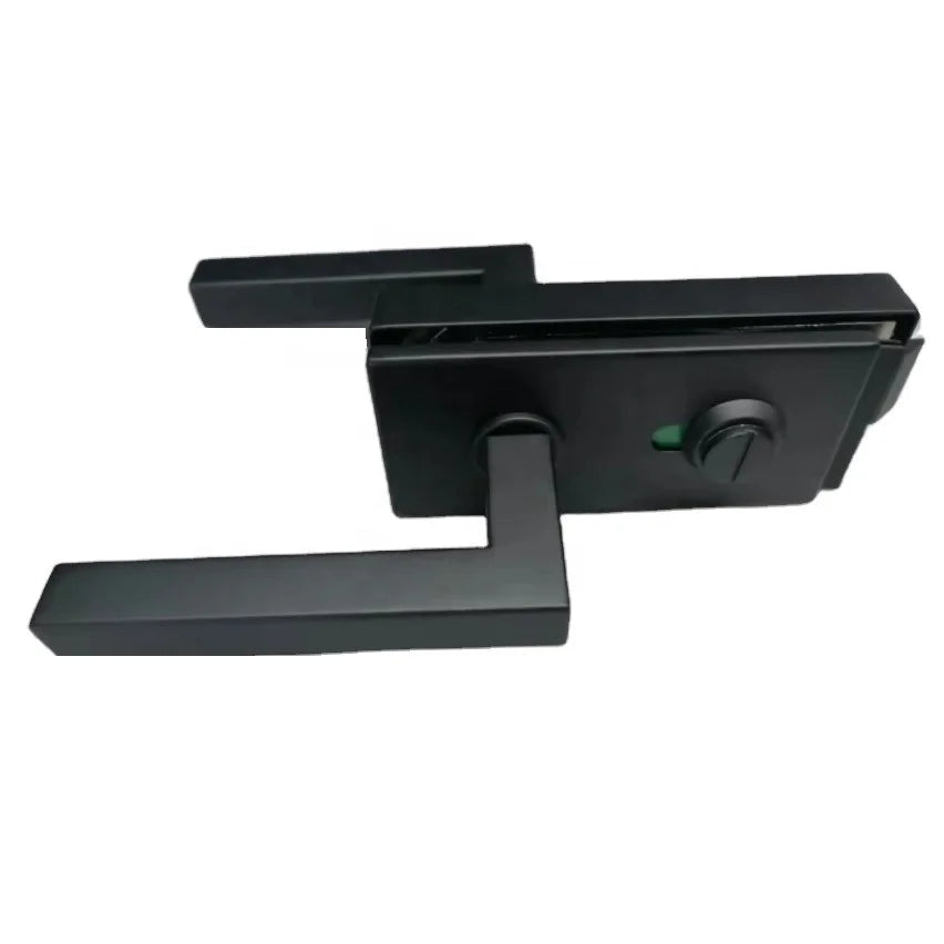 Stainless Steel Modern Commercial Frameless Tempered Glass Toilet Door Lock G051B with Indicator 1 Year Warranty