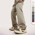 Men's French Terry Straight Jogger Pants With Custom Logo Elastic Waist 445 Gsm Knitted Sweatpants Trackpants